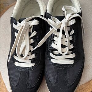 Nicole Miller Black and White Sneakers